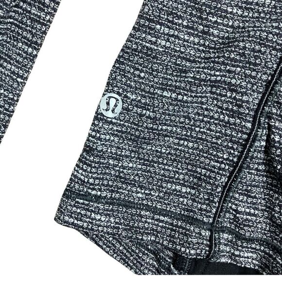 Lululemon WMNS 2 Run Briskly 1/2 Zip Coco Pique Black Rulu Sweat-Wicking W3BXSS - Picture 9 of 10